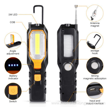 Pickup Portable Adjustable handheld high lumen super bright magnetic work light cob led work lamp